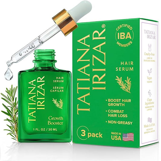 Hair Serum for Hair Growth Serum Women Made in USA - 3 Pack Scalp Serum for Hair Growth Non-Greasy Rosemary & Amla Hair Care Vegan 1 Oz Hair Loss Treatment for Women Regrowth Treatment