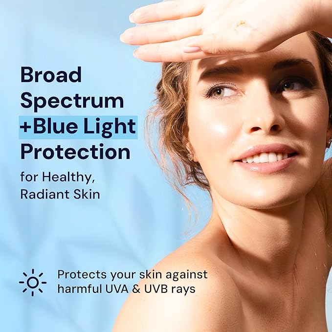 Roskin Mineral Matte Face Sunscreen - Invisible Facial Sunscreens with Non Nano Zinc Oxide - Facial Sunblock with SPF 33 Broad-Spectrum & Blue Light Protection - Face Sunscreen Moisturizer (1.7 Fl Oz)