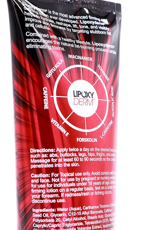 Advanced Firming and Defining Lotion by Lipoxyderm - Helps Tighten Loose Skin - Reduce Appearance of Cellulite & Stretch Marks – Fragrance Free - Non-Greasy - Non Tingle or Burn - 8 fl oz