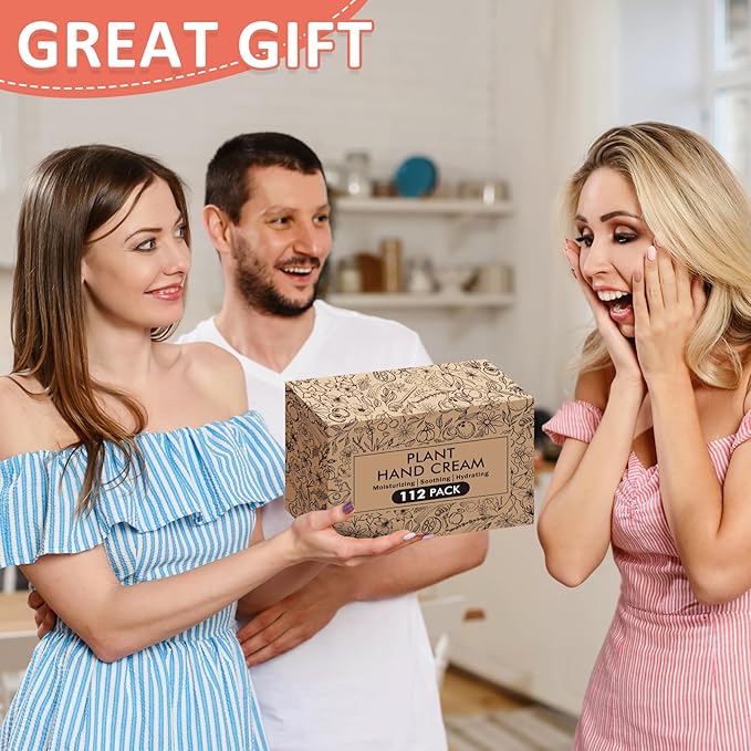 112 Pack Moisturizing Hand Cream Set, Christmas Gifts and Stocking Stuffers for Women, Bulk Hand Lotion Travel Size for Dry Cracked Hands, Mini Hand Cream for Mom Gifts, Teacher Gifts, Birthday Gifts