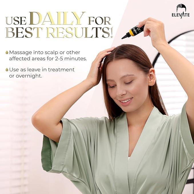 Elevate Batana Oil for Hair Growth | 100% Pure & Natural Raw Dr. Sebi Organic Oil from Honduras | Cold Pressed Chemical-Free for Thickness & Scalp Care Skin | Thicker Stronger Hair 4 Fl Oz 2 Pack