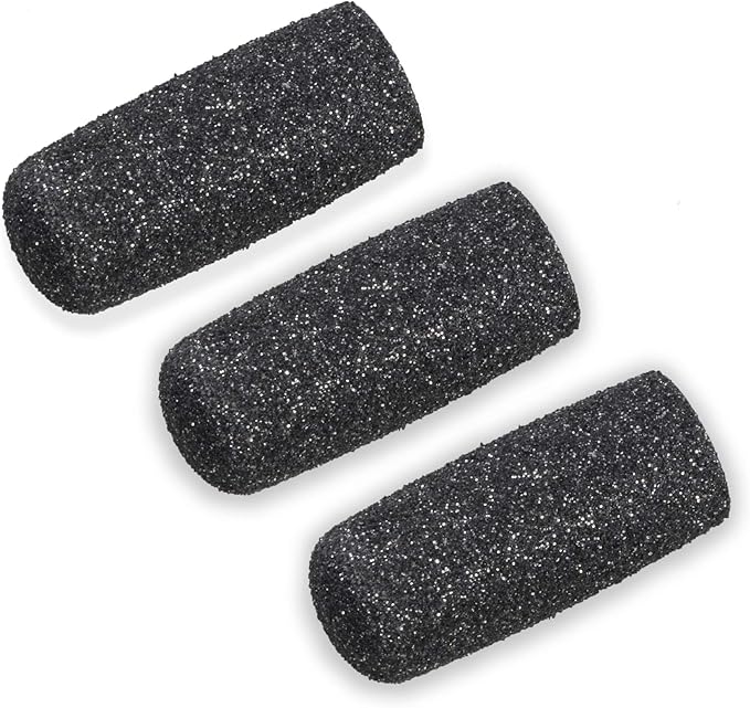 Extra Coarse Refill Rollers by Own Harmony - Best Fit for Electric Callus Remover CR1700: Professional Foot Care for Healthy Feet, Pedicure File Tools - Refills 3 Pack Replacement Roller Heads