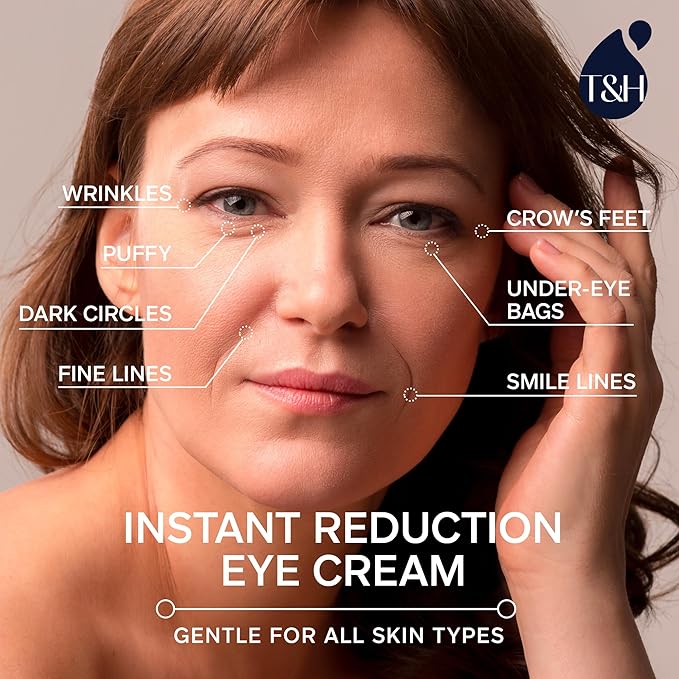 TEREZ & HONOR Anti-Aging Rapid Reduction Under-Eye Cream, Visibly and Instantly Reduces Wrinkles, Dark Circles and Eye Bags in 120 Seconds, Hydrates & Lifts Skin Rapid