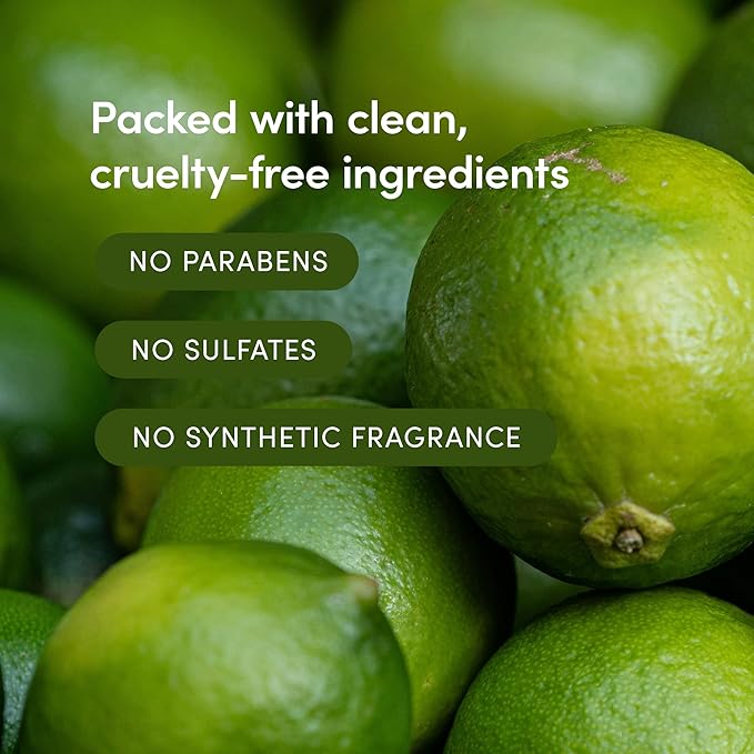 LATHER - Lavender Lime Natural Body Wash, 8 fl oz - Shower Gel Cleanser - Gentle Body Soap - Essential Oils - Chamomile, Ginseng, Rosemary - All Skin Types, Vegan, Cruelty Free - Beauty & Skincare