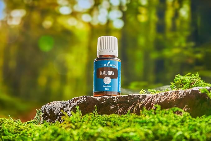 Young Living Marjoram Essential Oil - 15ml for Aromatherapy Diffusion, Massage, and Muscle Support, with Soothing Herbal Aroma for Natural Relaxation, Known as The Herb of Happiness