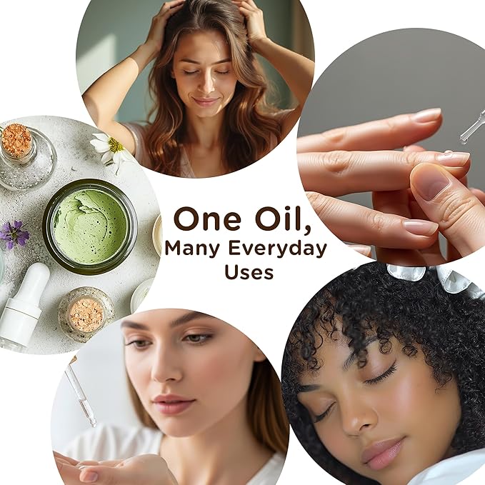 Rosehip Seed Oil - 8 Fl Oz - 100% Pure & Natural Cold Pressed Premium Grade. for Face, Skin Care, Hair Care, Gua Sha Massage, Fast Absorbing and Light Weight Oil