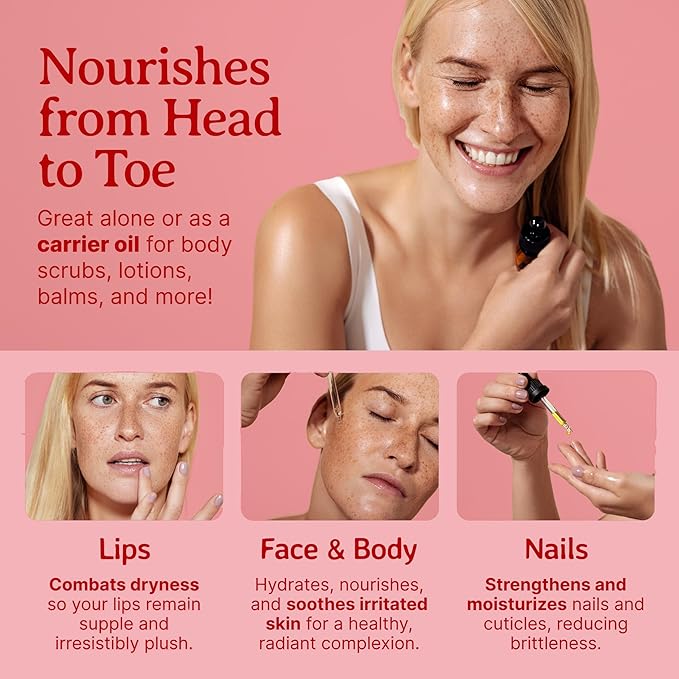 Bella Terra Oils - Organic Pomegranate Seed Oil 4 oz - A Powerhouse of Nutrients & Essential Fatty Acids, Delightfully Cold-Pressed for Pure Skin Nourishment