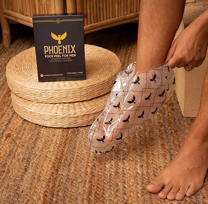 (Pack of 2) for Men - Extra Large - Extra Strength - Exfoliating Dry Feet Treatment - Callus Remover - Unscented - Paraben and Fragrance Free