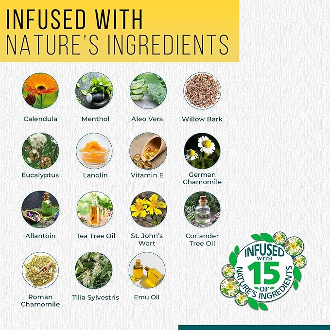 Real Time Pain Relief Foot Cream 8oz Jar | 15 Natural Ingredients: 1.5% Menthol, Tea Tree Oil, Vitamin E & Emu Oil | Advanced Neuropathy Relief & Soothing Lotion for Tired, Swollen, Sore & Aching Feet