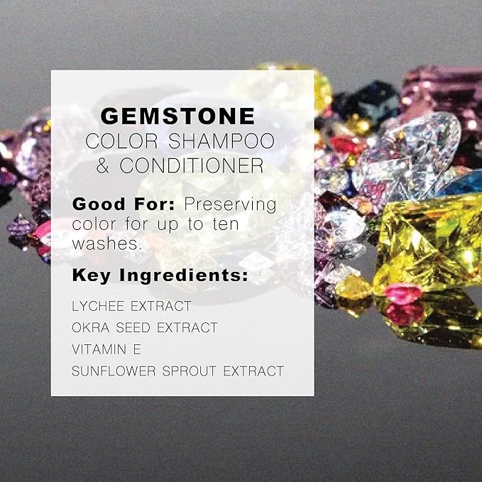 R+Co Gemstone Color Protection Shampoo + Conditioner Travel Set| Protects Color, Repairs & Nourishes | Vegan + Cruelty Free | 2oz (Pack of 2)