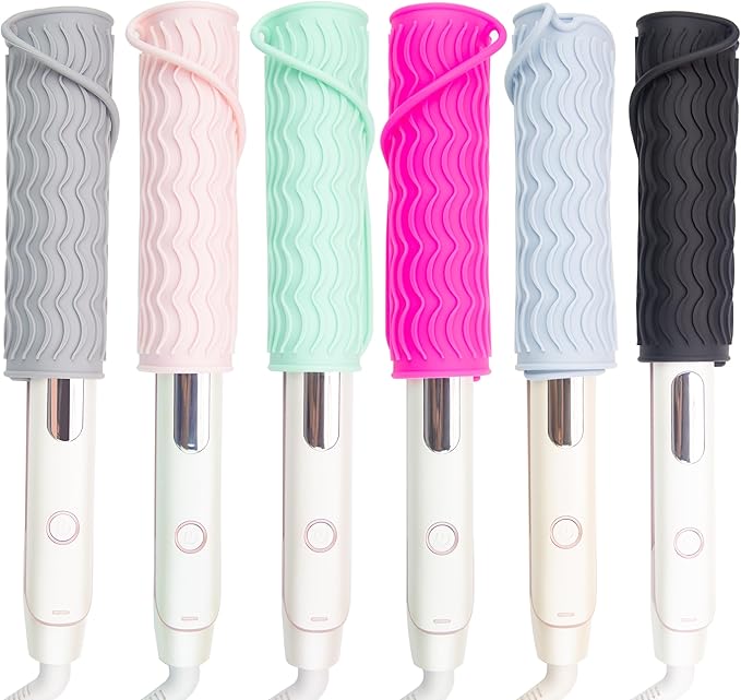 Heysam Heat-Resistant Silicone Mat and Heat Styling Tools Travel Mat Cover for Curling Irons, Hair Straighteners, Flat Iron, Professional Heat-Resistant/Non-Slip Mat for Countertop, 9"x6.5"-Blush