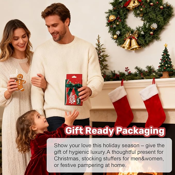 Silicone Body Scrubber - Perfect Christmas Stocking Stuffers for Men, Women, Kids & Teens| Bulk Stocking Stuffers Gift Idea, Exfoliating Bath Brush, Fun Stocking Stuffers Candy Alternative 2025