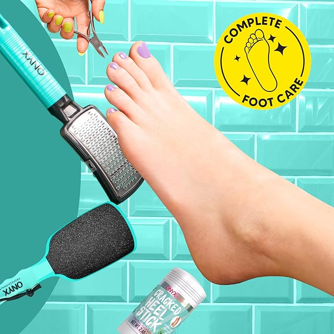 Onyx Professional Cracked Heel Repair Balm Stick, Tea Tree Eucalyptus Scent, 1 Pack - Dry Heels Dry Cracked Feet Treatment, Moisturizing Heel Balm Rolls On, No Mess Like Foot Cream or Foot Lotion