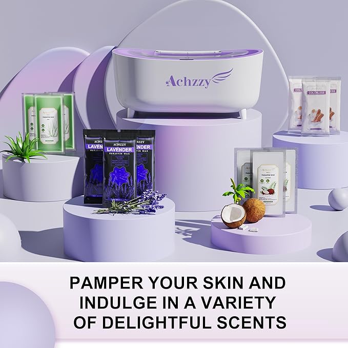 Paraffin Wax Machine for Hands and Feet, 5000ml Professional Wax Warmer with Temperature Control, Smart Heating, Stainless Steel Inner Pot, Moisturizing Hot Wax Bath with Refills for Skincare