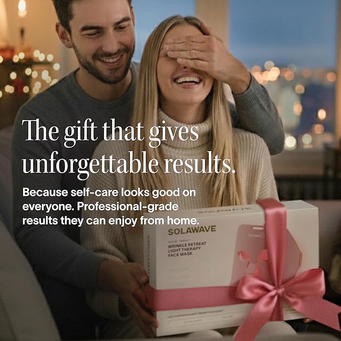 Solawave Red Light Therapy Mask for Face | Red & Near-Infrared Led Light Device | Reduces Appearance of Fine Lines & Wrinkles | Improves Firmness, Elasticity, & Texture | 10-Min Anti-Aging Treatment