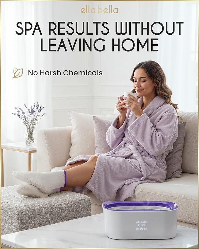 ELLA BELLA® Paraffin Wax Machine for Hand & Feet • Parafin Wax Warmer • Everything in One Kit – Paraffin Wax Refills, Mitts & Booties • Soothing Relief with Parrafin Hot Wax • Home Paraffin Wax Bath