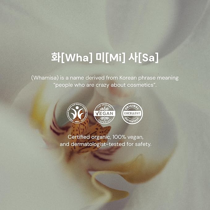 Whamisa Organic Flowers Foaming Cleansing Gel, Foaming Face Wash, Postbiotic-Rich Formula for Gentle Wash, Pore Care, Fermented, Hydrating (150ml)