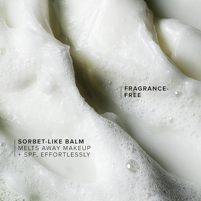 Farmacy Makeup Remover Cleansing Balm - Green Clean Waterproof Makeup Remover + Oil Based Cleanser - Newly Formulated Double Cleanser with Plant Based Waxes + Upcycled Moringa - Fragrance Free (200ml)