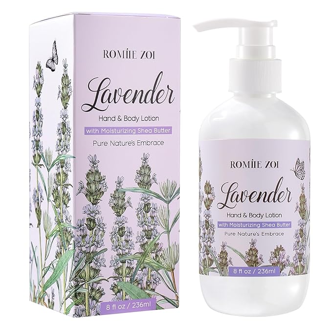 ROMIIE ZOI Daily Hand & Body Lotion with Moisturizing Shea Butter - Lavender - 236 ML / 8 FL OZ