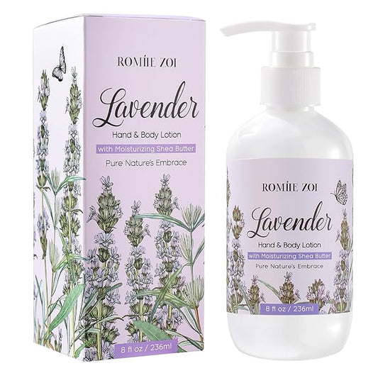 ROMIIE ZOI Daily Hand & Body Lotion with Moisturizing Shea Butter - Lavender - 236 ML / 8 FL OZ
