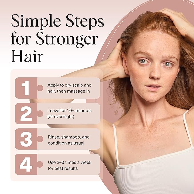 Kitsch Rosemary Oil for Hair Growth – Pre-Wash Hair Oil with Castor, Biotin, Jojoba – Hair Care, Adds Shine, Strengthens Roots, Scalp Treatment | Ideal Gifts for Women – Lavender Scent, 60mL