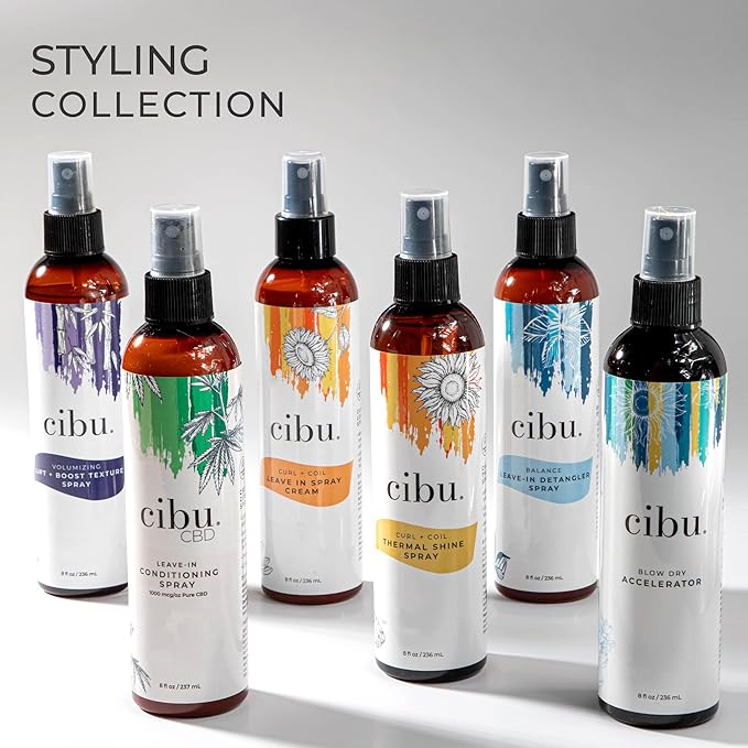 CIBU Nourishing Lightweight Oil Mist with Argan Oil for Hair Growth - Nourishing Treatment for Heat Protection and Leaves Hair Shiny, Soft, and Manageable - Anti Breakage Formula - 4 Ounces