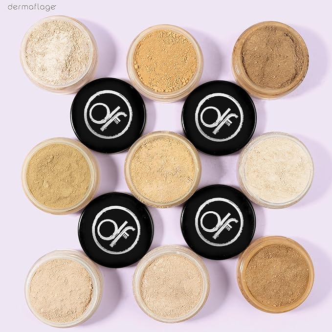 Mineral Powder Foundation for Sensitive Skin, Powder Sunscreen with SPF 26, All Natural Ingredients, Anti-oxidant protection, Made in the Shade by Dermaflage, 5g (Medium Cool)