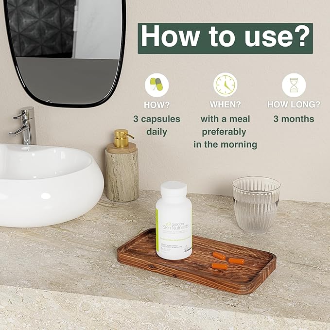 Glisodin Skin Nutrients Advanced Skin Brightening Formula – for Brighter, Clearer, and Firmer Complexion – Helps Reduce Blemishes - 90 Capsules