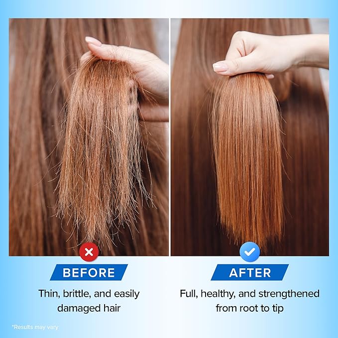 Biotin Hair Growth Shampoo and Conditioner Set - Sulfate Free, Deep Conditioner for Dry Damaged Hair - Made in USA (4 oz)