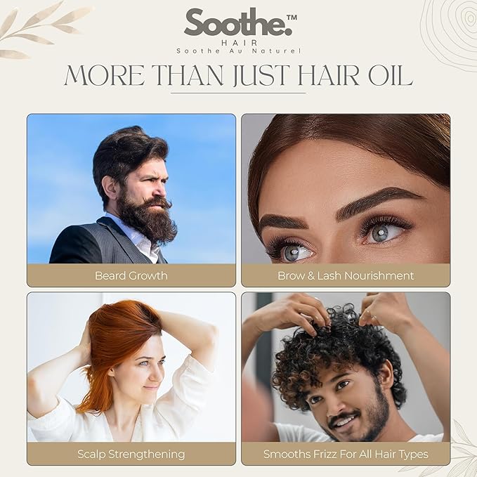 Hair Growth Oil – Infused with Rosemary, Castor Oil, Biotin, Pumpkin Seed – DHT Blocker – Non-Greasy Hair Loss & Thinning Support for Men & Women – Scalp Serum for Dry Scalps 240ml