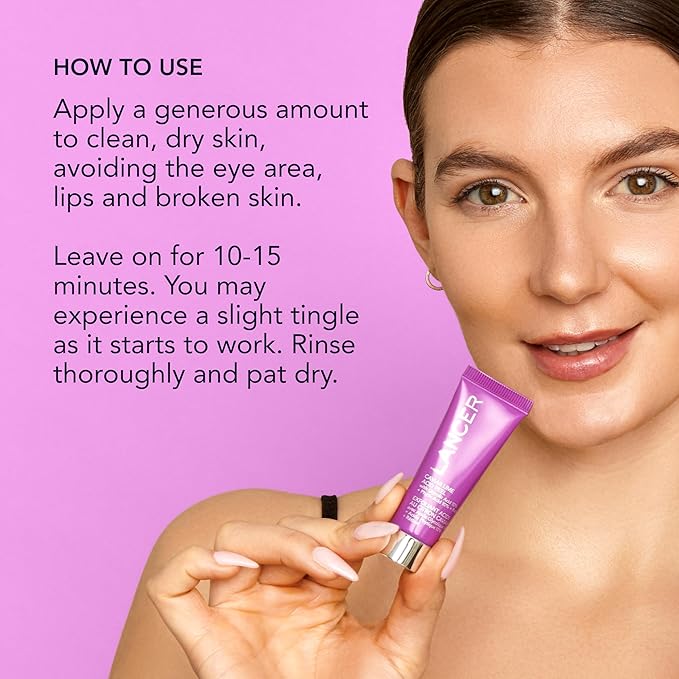 Lancer Skincare Caviar Lime Acid Peel On the Go, Retinol Facial Chemical Peel with Brightening Glycolic Acid, Travel Size, 0.5 Fluid Ounces