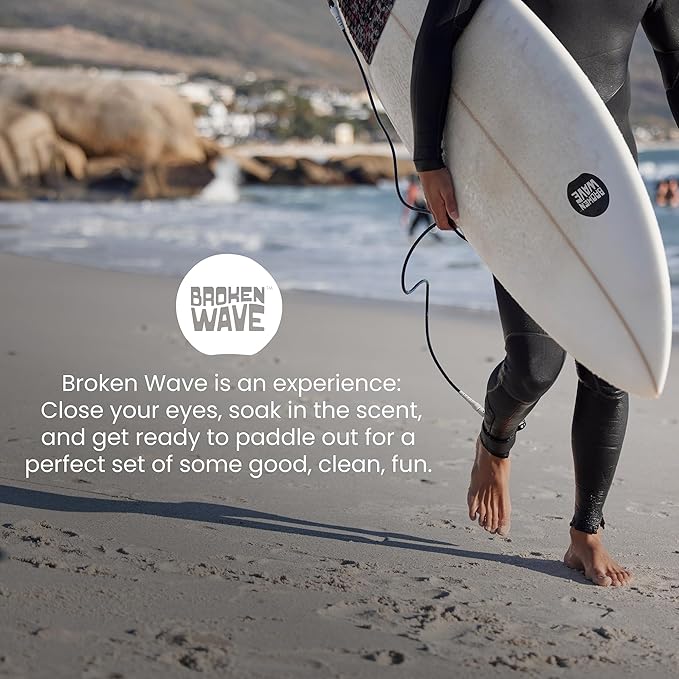 Broken Wave Natural Bar Soap for Women and Men | Hydrating, Vegan, Cruelty-Free Bar Soap | Coconut Lemongrass & Papaya Scent | Sulfate, Paraben & Plastic-Free Body Soap for Soft & Smooth Skin | 2-Pack