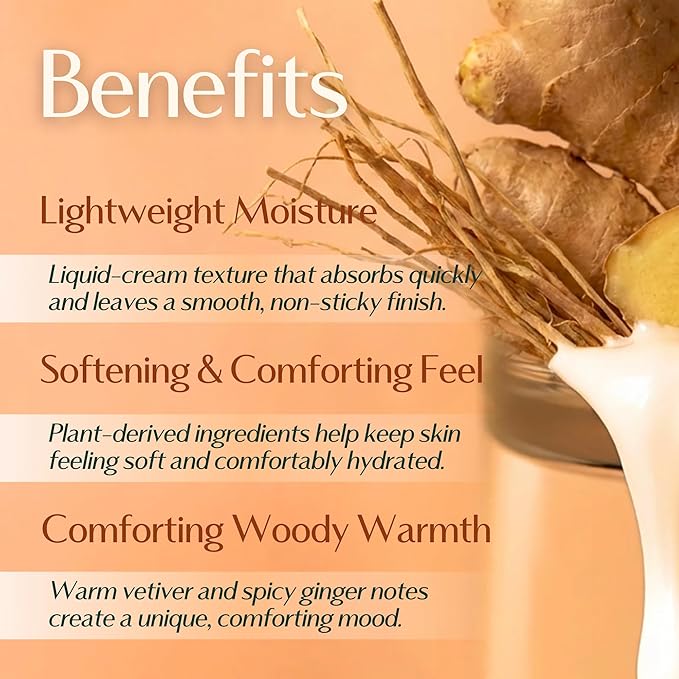 Hersteller Nearby Desert Wood Vegan Body Lotion 10.1 fl oz - Zero-Irritation Eco-Ceramide Formula with 100% Recyclable Packaging, Non-Sticky Moisturizing