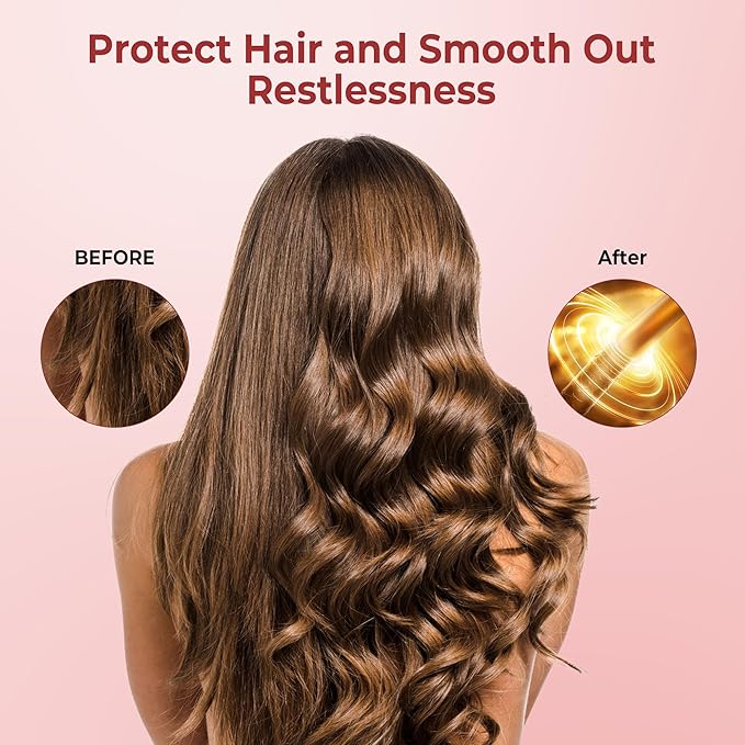 Rotating Curling Iron, 5 Temperature 1 1/4 in Automatic Curling Iron, Double Voltage 360° Rotating Auto Curling Wands, 1H Auto-Off & 30s Fast Heat Self Curler Travel Hair Styling Tools