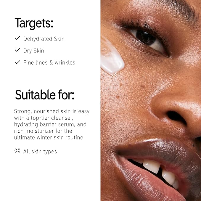 The INKEY List You Need to Build Barriers Skincare Gift Set, Oat Cleansing Balm + Ectoin Hydro-Barrier Serum + Bio-Active Ceramide Moisturiser, Strengthen Skin, Helps Dry Skin, Washbag Included