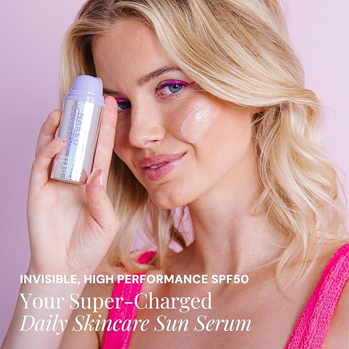 Naked Sundays CabanaClear SPF 50 Water Gel Serum – Invisible, Lightweight & Hydrating Face Sunscreen with Hyaluronic Acid, Oil-Free, Fragrance-Free, Broad Spectrum (For All Skin Types)