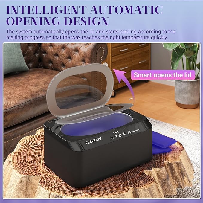 Paraffin Wax Machine for Hand and Feet, 4500ml Paraffin Warmer with 8 Pack Paraffin Wax Refills, Precision Temperature Control for Reservation Paraffin Wax Bath, Fast Wax Meltdown, Black