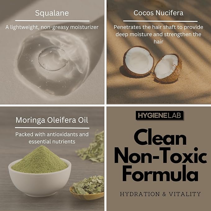 HygieneLab Conditioner for Men- EWG Verified, Best Men's Conditioner for all Hair Types, Unscented - Sulfate and Paraben Free, Lightweight, Hydrating, and Softening Formula, 10 fl oz