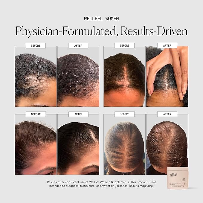 WELLBEL Women Clean Supplement for Hair, Skin, and Nails, Vegan, Gluten Free and Non GMO 90 Count