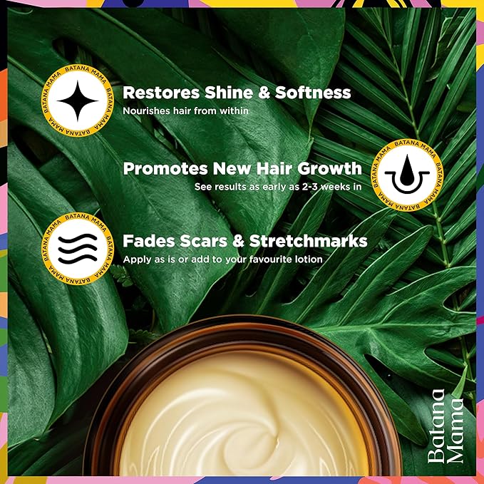 PREMIUM Cold-Pressed Batana Oil for Hair Growth, 100% Pure & Organic, No Burnt Smell, Hair Mask from Honduras, Fade Stretchmarks, All Natural