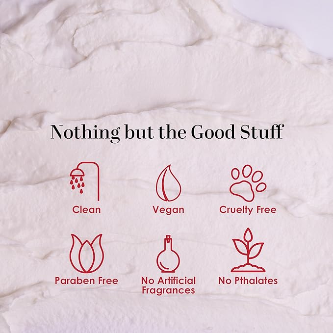 Lavender Body Butter with Shea Butter, Jojoba & Lavender Essential Oil - Natural Lotion for Women, Non-Greasy Moisturizer for Dry Skin, Whipped Body Cream