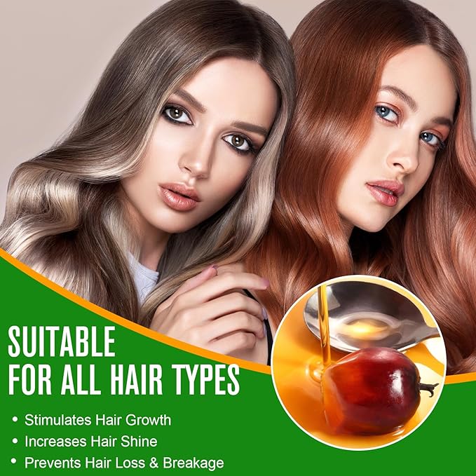 100% Cold-Pressed Batana Oil – Pure Hair Growth & Repair Oil, 60 ml | Natural & Chemical-Free Deep Nourishing Treatment for Scalp, Split Ends & Dry Hair (2.02 Fl Oz （Pack of 1）)