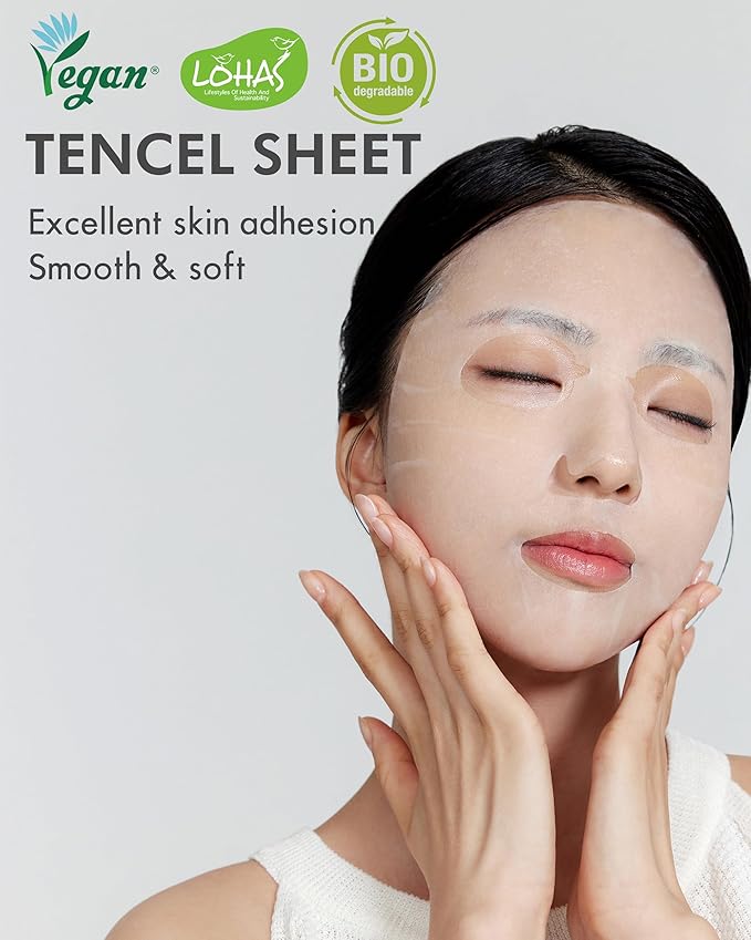 DERMAL Seoul Face Ceramide 3X Daily Quick Mask 36 Sheet – Korean Skincare Vegan Tencel Facial Masks - Intensive Moisturizing, Elasticity Mask Sheets with Hyaluronic Acid, Panthenol, Adenosine