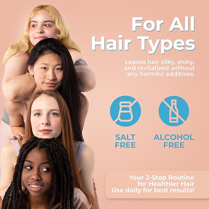 LATINOIL Chia Seeds Hair Repair Shampoo And Conditioner Sulfate & Paraben Free - Very Rich Natural Treatment Product, Thicken the Hair, Safe for Color Treated, Curly, Textured Hair, 8 Oz