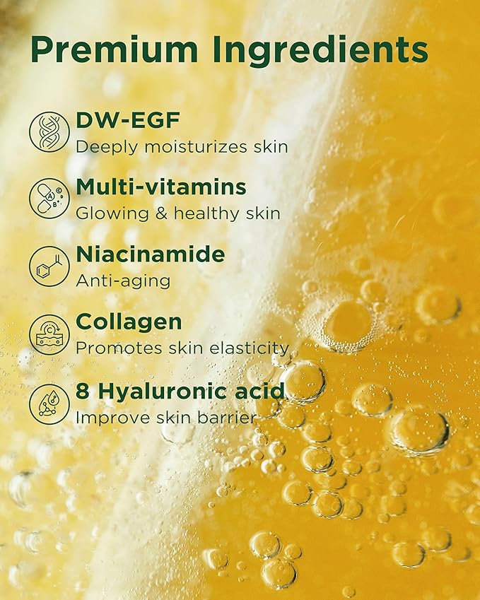 EASYDEW DW-EGF Multi Vita Ampoule Cleanser – Hypoallergenic Face Wash for Sensitive Skin with High-Concentration EGF Peptide, Multi-Vitamins and Hyaluronic Acid - Ampoule to Bubble Foam, 6.76 fl.oz.