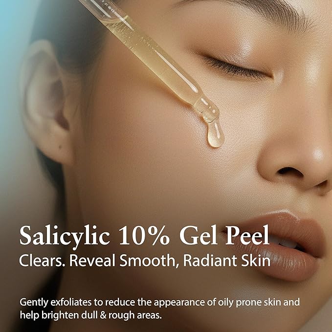 Salicylic 10% Gel Peel, Breakout and Pore Minimizer and Cleanser, 15-30 Full Facial Chemical Peels, 1 fl oz. e, 30 mL – Perfect Image