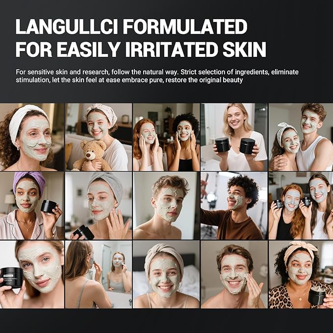 Purifying Kaolin Clay Mask & Mud Face Mask - Blackhead Remover, Oil Control for Sensitive/Oily/Dry Skin | Detoxifying Scrub & Pore Cleaner | Helps Reduce Pores & Acne | 10.5oz