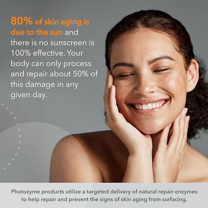 Photozyme Ultra Rich DNA Facial Cream - Hydrating Superfoods - with DNA Repair Enzymes, and Antioxidants - Helps Repair Photodamage and Dry Skin - for All Skin Types - 1.7 Fl Oz. / 50 ml