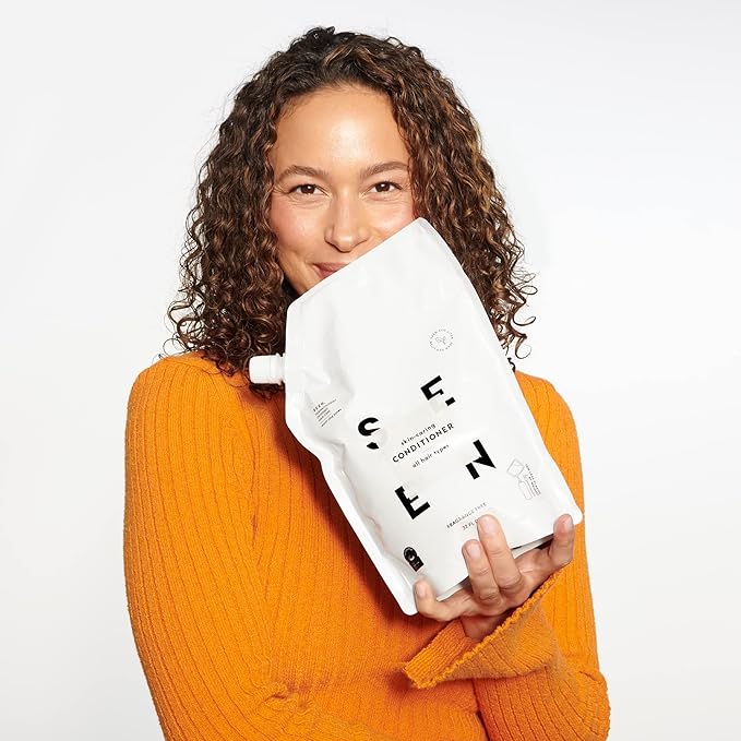 SEEN Conditioner Eco-Refill, Fragrance Free - Non-Comedogenic & Hair Conditioner- Dermatologist-Developed - Safe for Sensitive & Acne Prone Skin