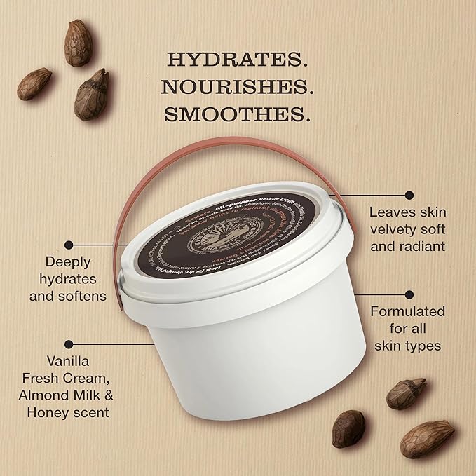 Tweak’d by Nature - Restore All-Purpose Rescue Moisturizer Face Cream for Dry Skin, 5-in-1 Formula Replaces AM, PM, Eye Cream, Hydrating Body Lotion for Women, and Primer (15.75oz)